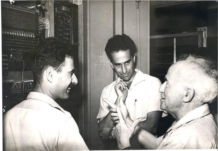 Micha Kedem, Amos De-Shalit, and David Ben-Gurion